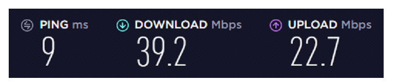 PureVPN vs. IPVanish Comparison- IPVanish Connection Speed