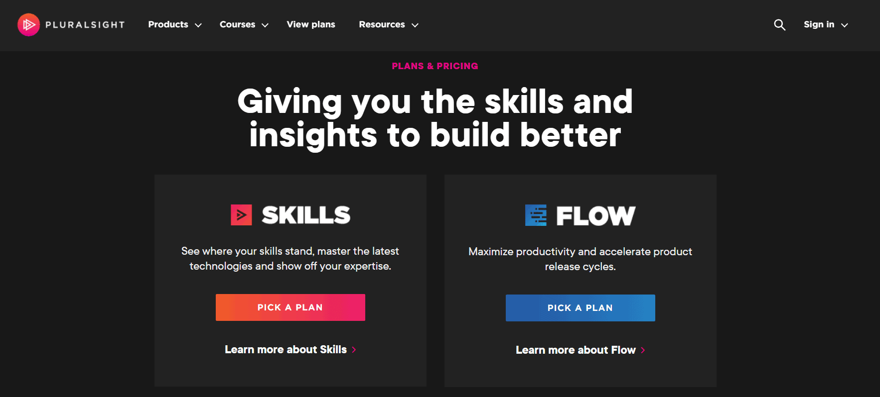 pluralsight review - plans