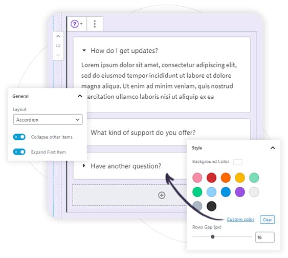 FAQs Schema box in Gutenberg