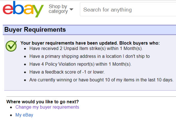 block someone on Payapal from eBay