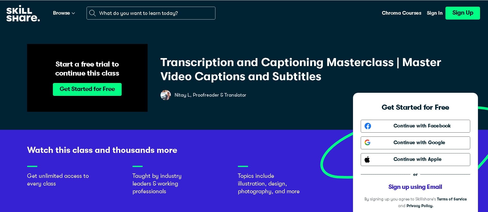 best online transcription course skillshare Nitay L
