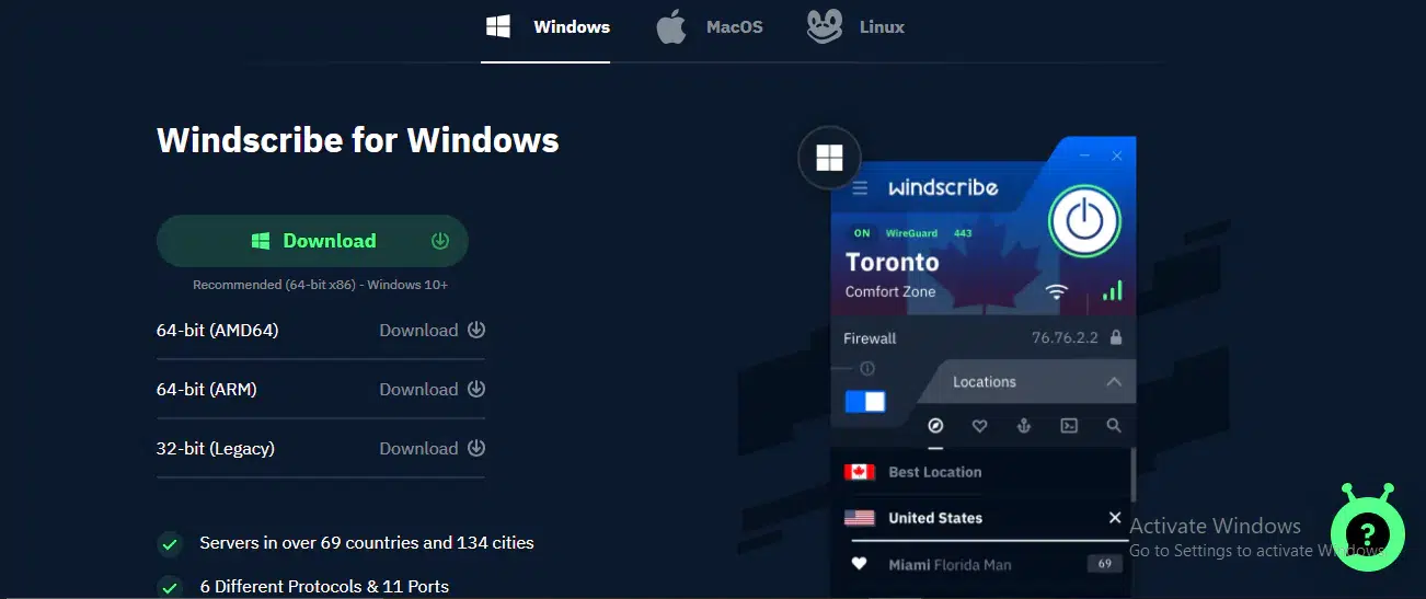 windscribe windows