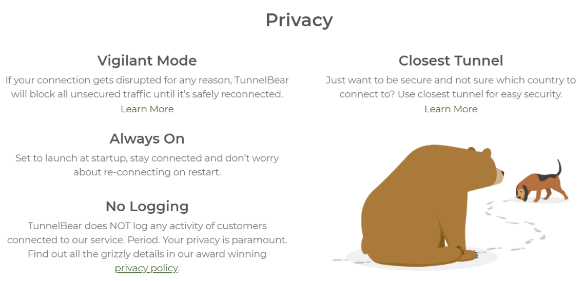 TunnelBear - Privacy