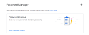 Google Password Manager