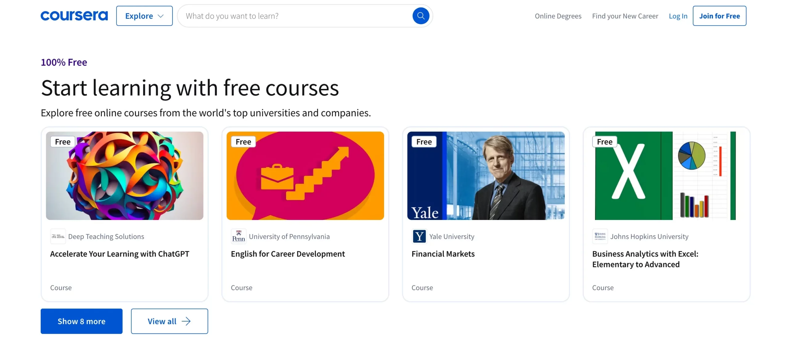 Coursera Free Courses