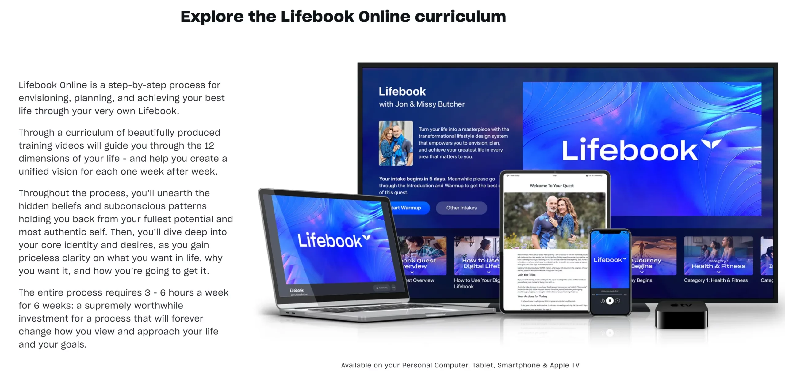 Explore the Lifebook Online curriculum