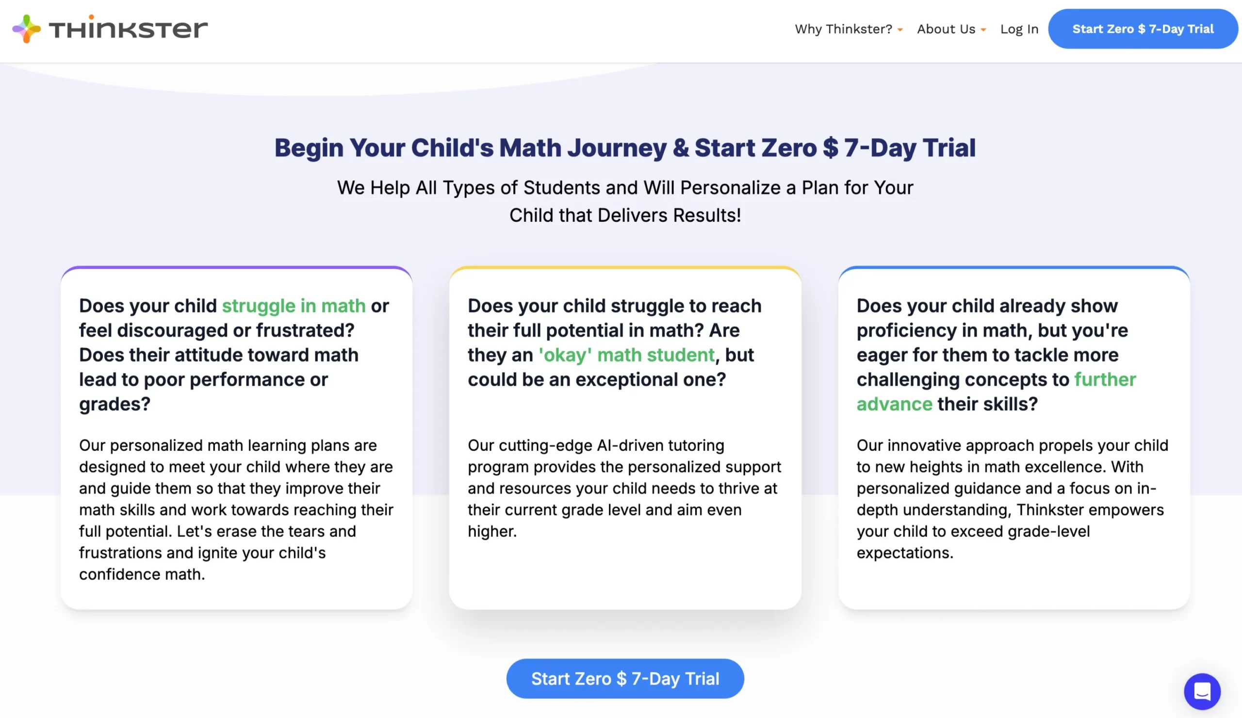 Free Trial Of Thinkster Math