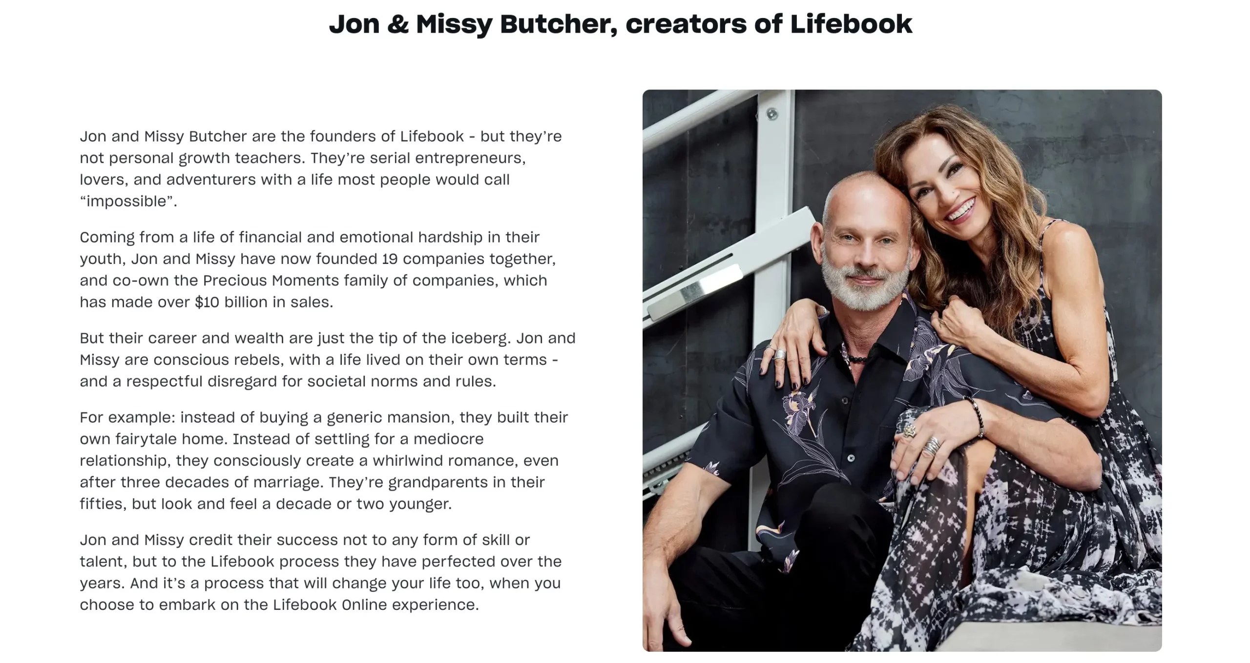 Jon & Missy Butcher, creators of Lifebook