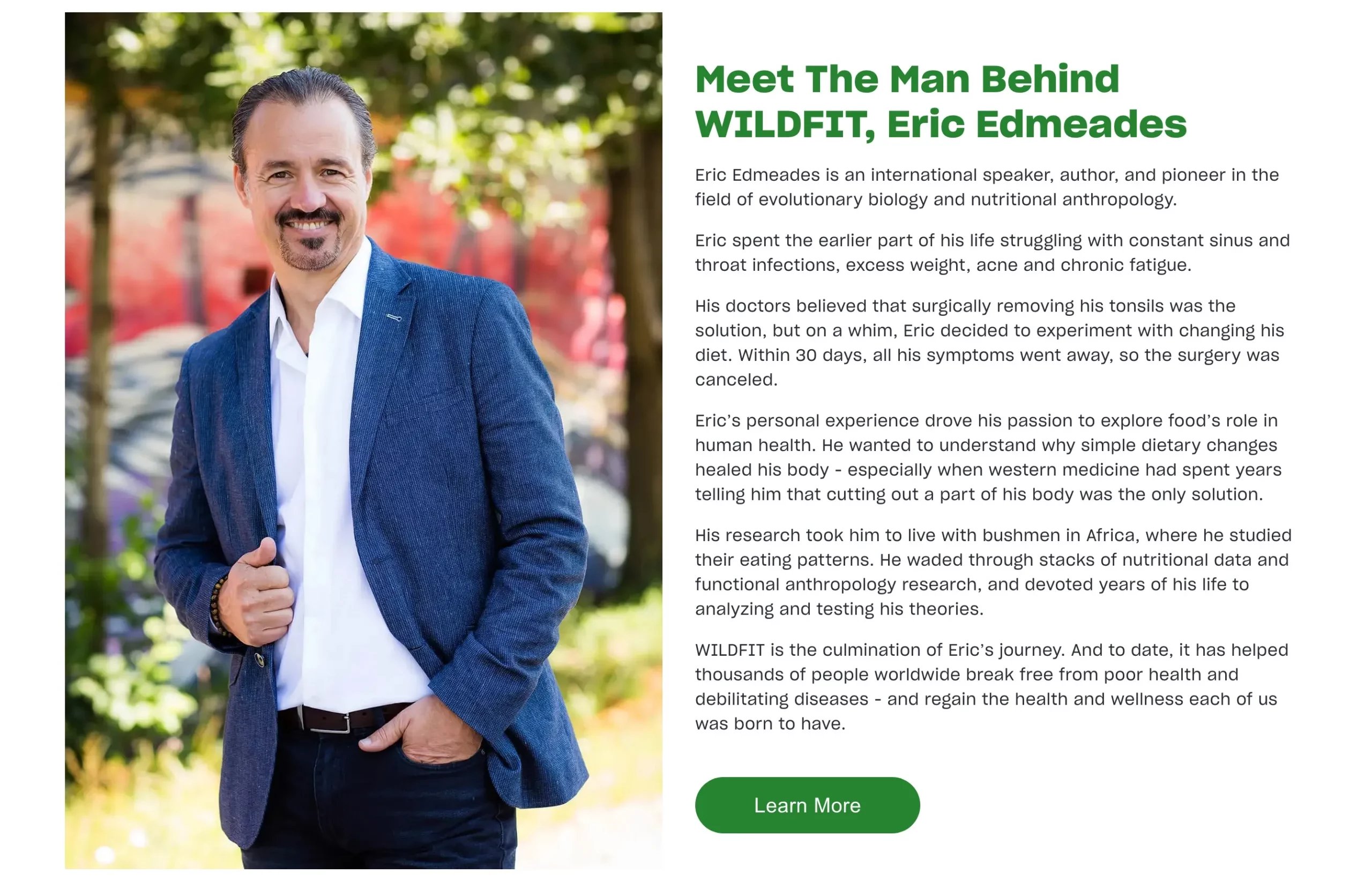 Meet The Man Behind WILDFIT, Eric Edmeades