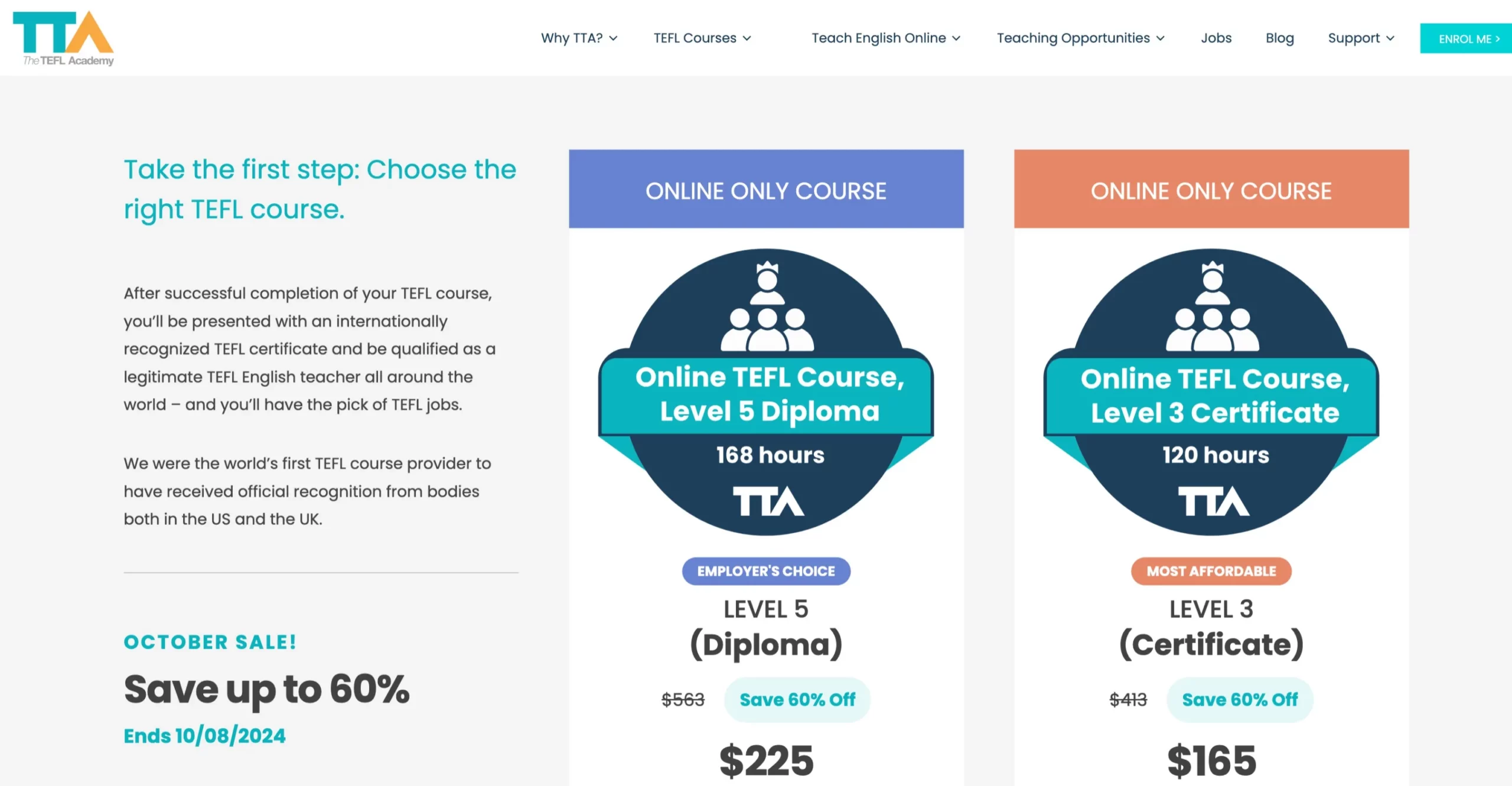 Online Course Of The TEFL Academy For Level 5 & Level 3