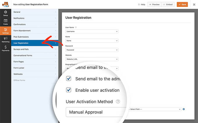 WPForms- New Register