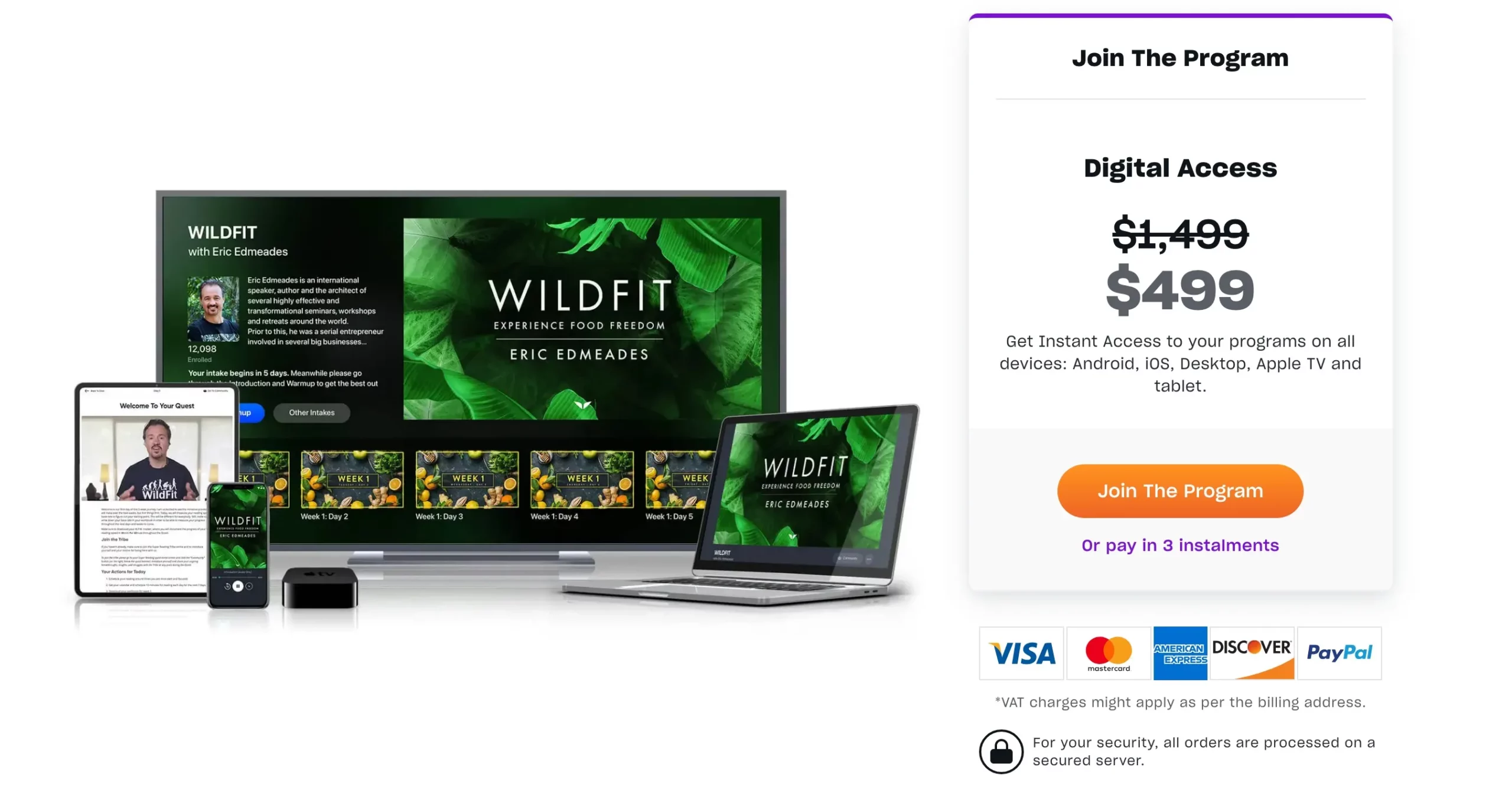 WildFit Pricing