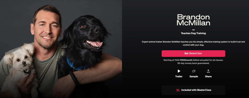 Masterclass Review - Brandon McMillan Teaches Dog Training