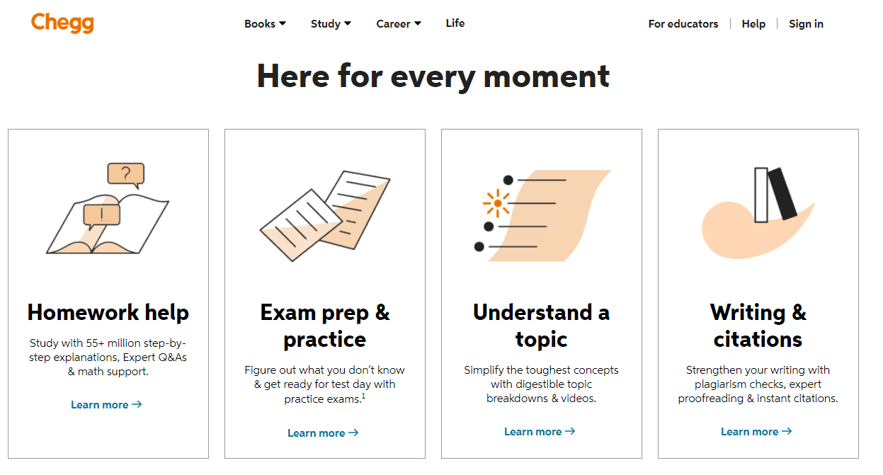 Services Provides By Chegg - Chegg vs Course Hero