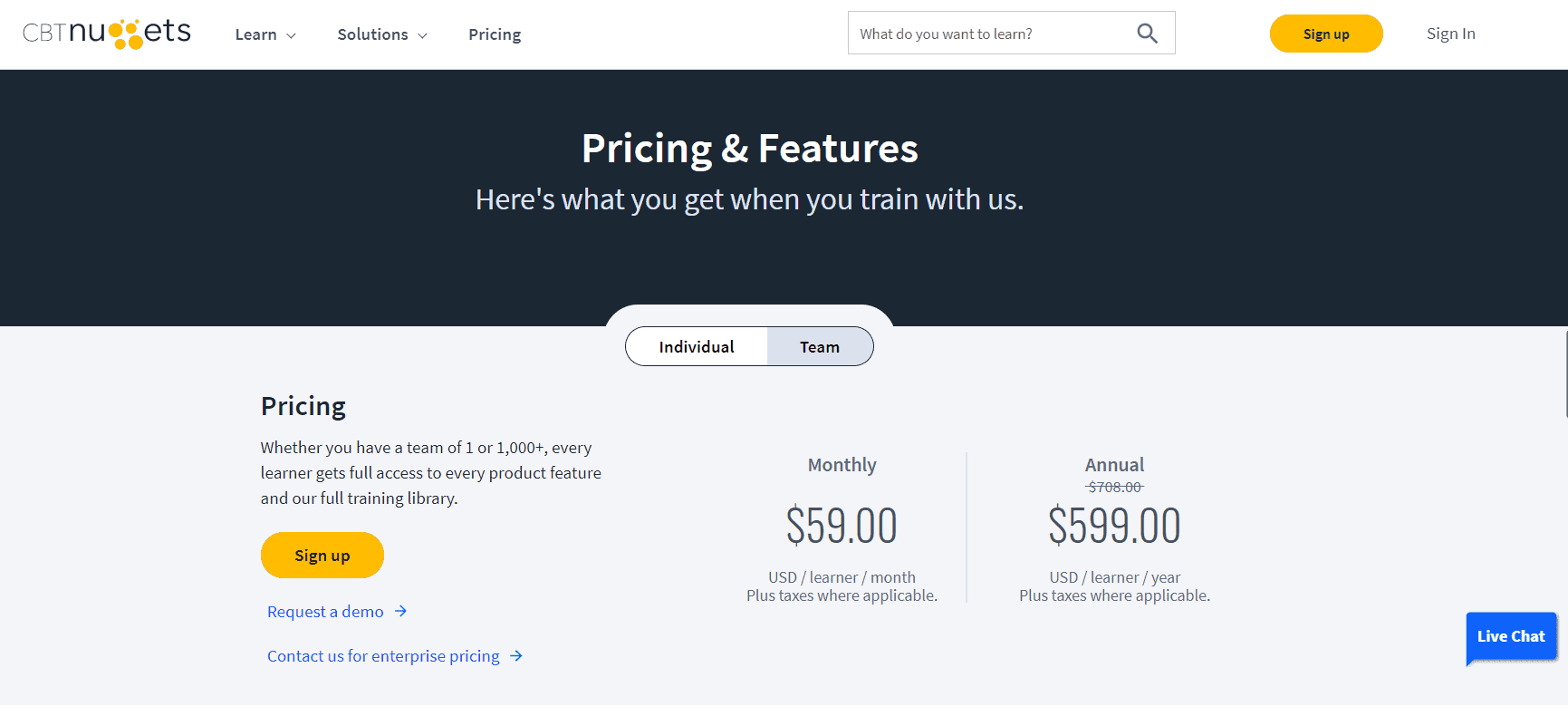 cbt nuggets vs pluralsight- pricing