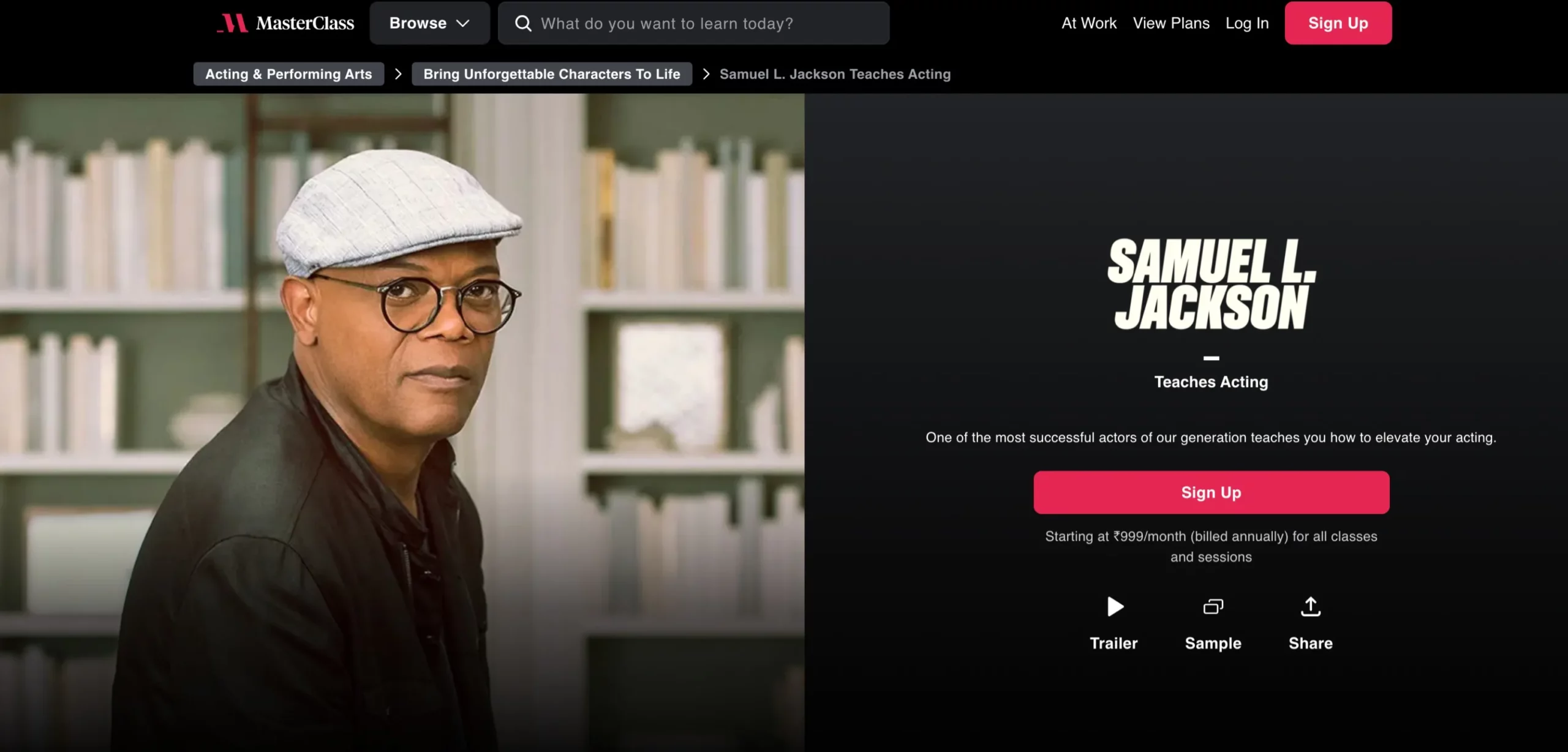 Samuel L. Jackson Teaches Acting