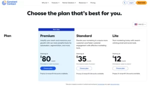 Constant Contact Pricing