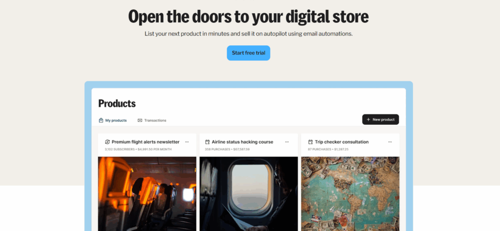 ConvertKit digital store