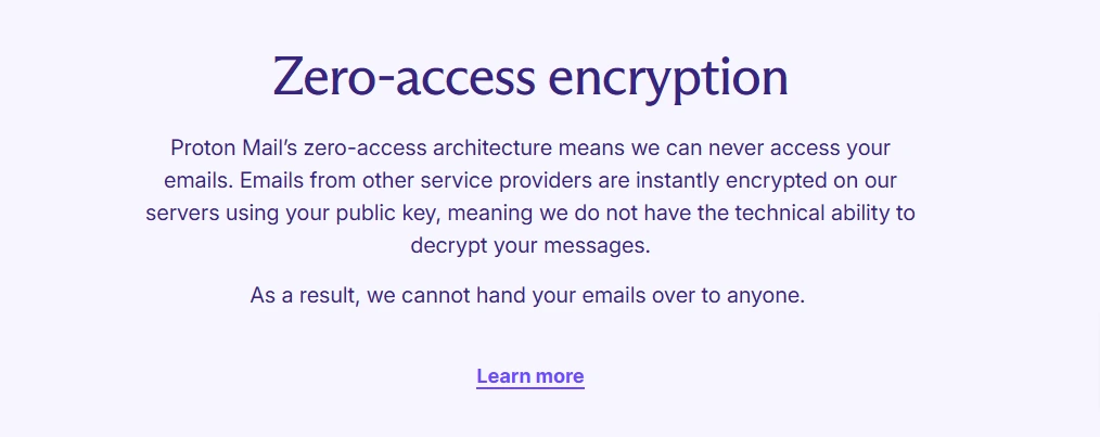 Zero-access encryption