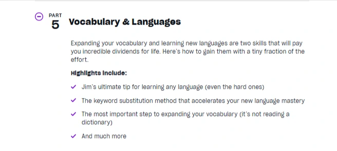 Part 5: Vocabulary & Languages