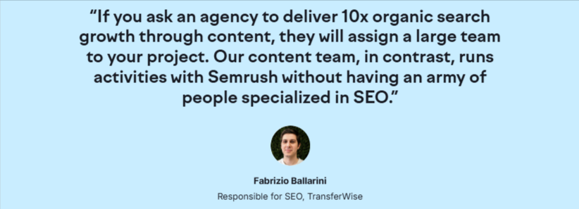 Fabrizio Ballarini, SEO Lead, TransferWise