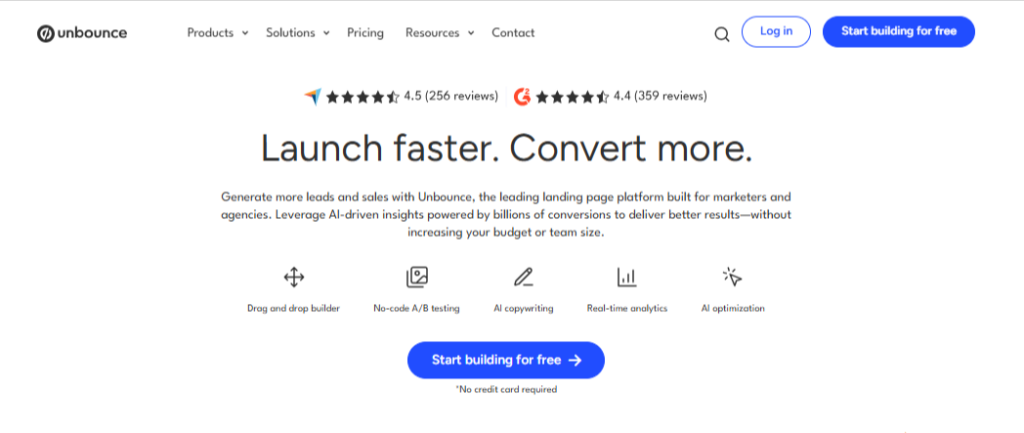 Unbounce Overview