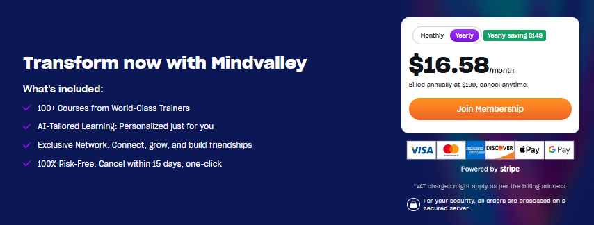 Mindvalley RRT Course Pricing