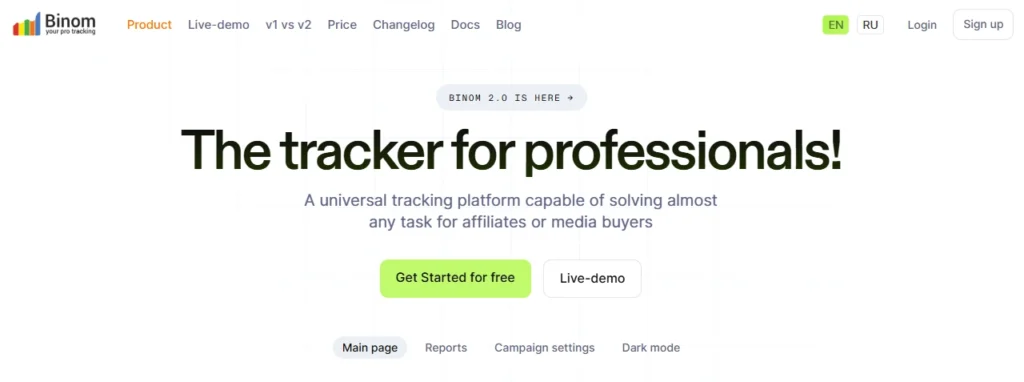 Binom Tracker