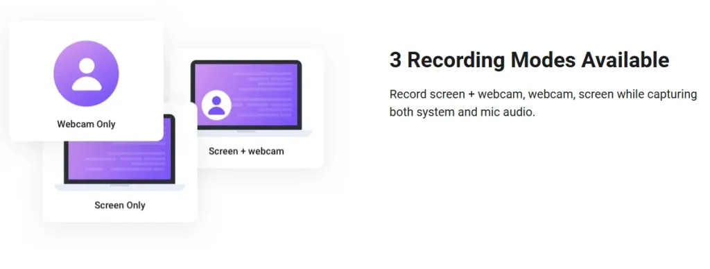 Screen and Webcam Recording