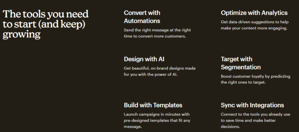 Mailchimp-features