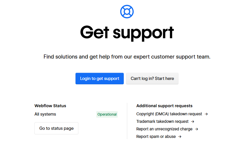 Webflow-customer-care
