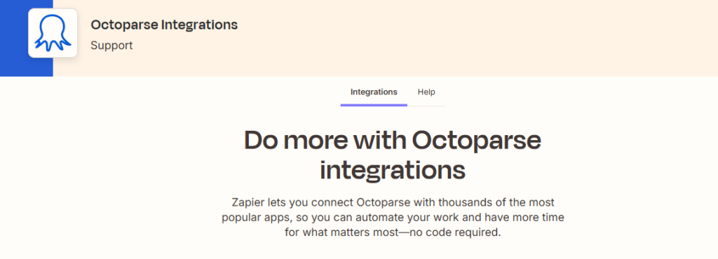 Integration with Zapier