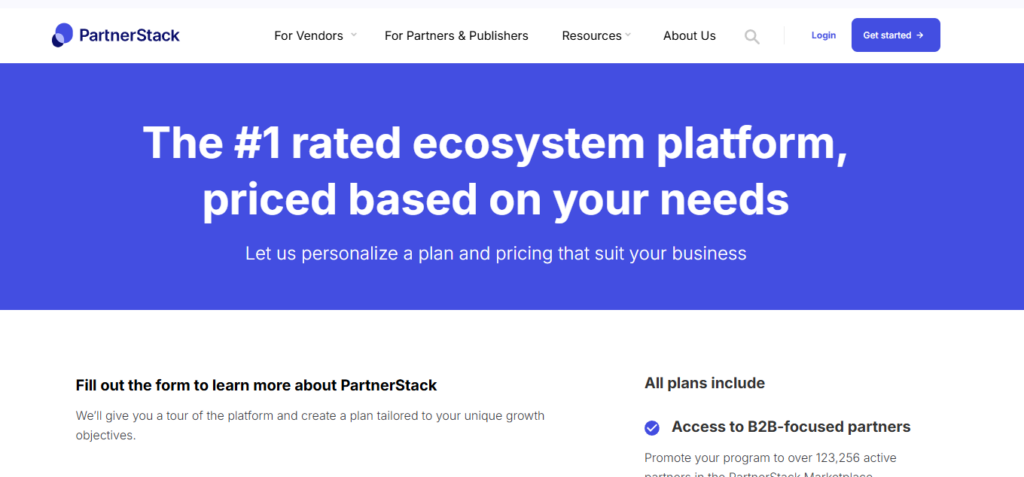 PartnerStack pricing
