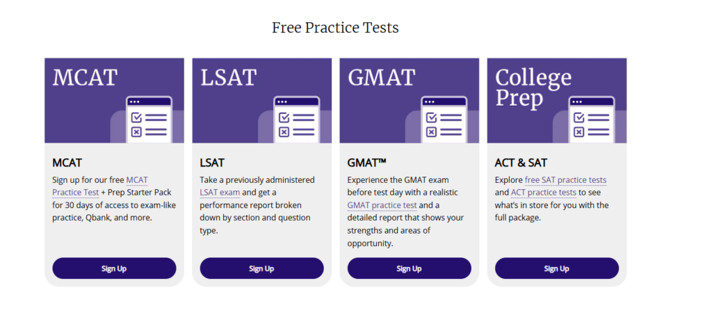 Kaplan Free Practice Tests