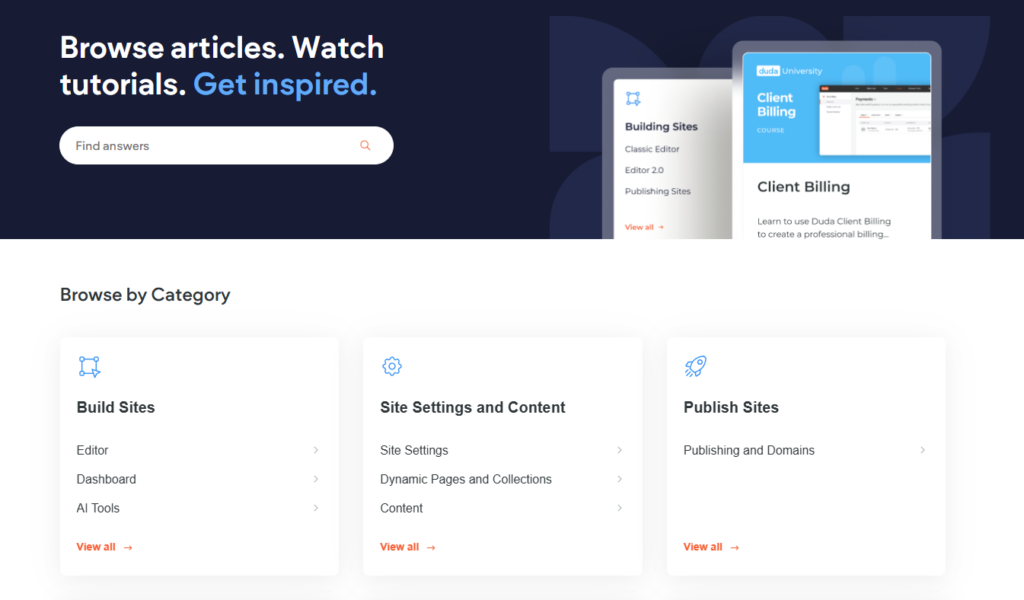 Duda Website Builder Coupon Codes- Customer Support