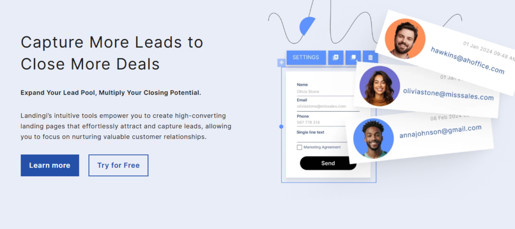  Landingi Review- Lead Generation