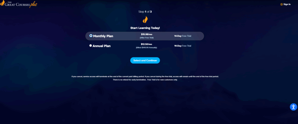 Wondrium (Now The Great Courses) pricing