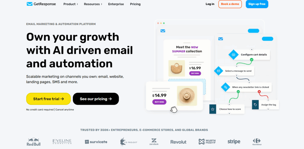 Systeme.io Vs Getresponse- GetResponse