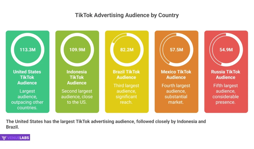 Top Countries by TikTok Advertising Audience