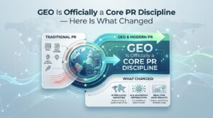 GEO Is Officially a Core PR Discipline — Here Is What Changed
