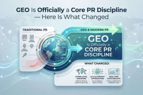 GEO Is Officially a Core PR Discipline — Here Is What Changed