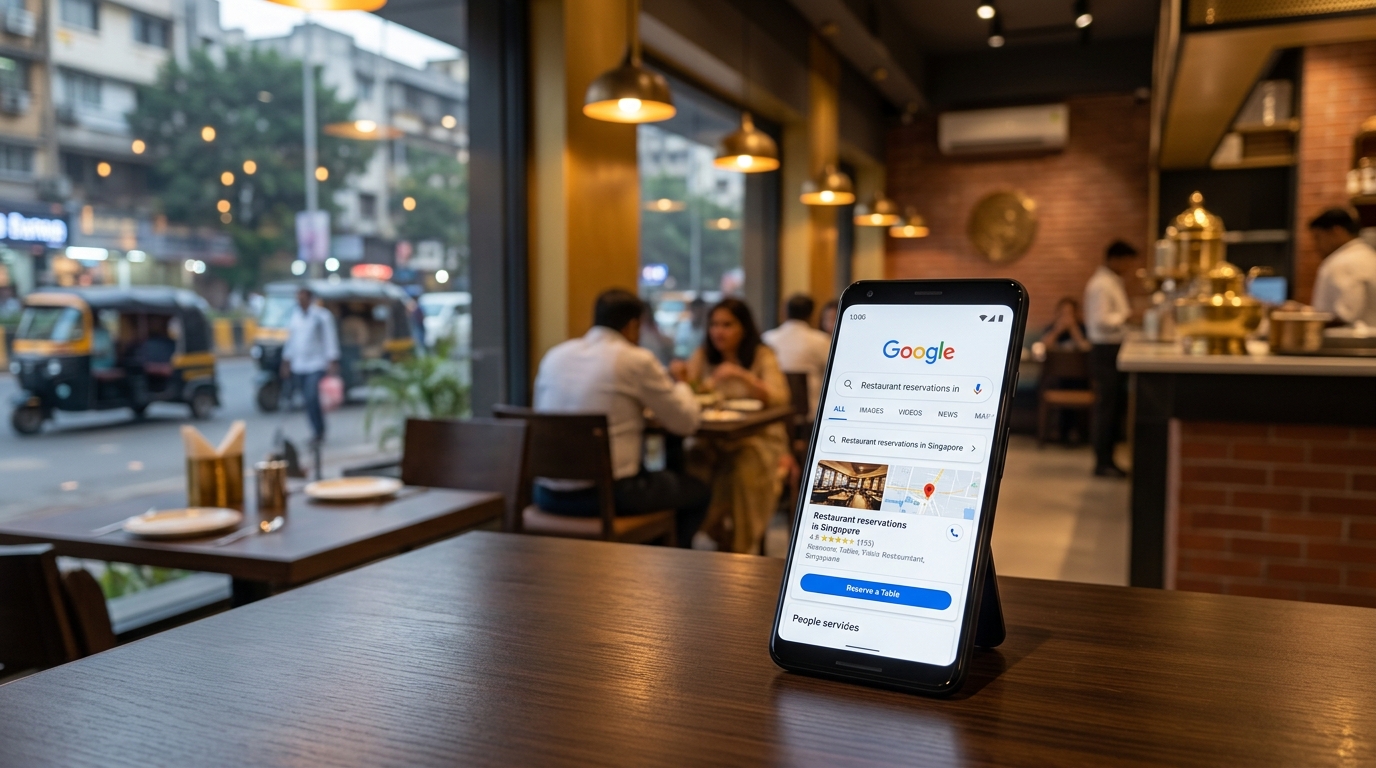 Google Expands AI Restaurant Booking to India, Singapore, and 6 More Markets — Venues Must Act Now
