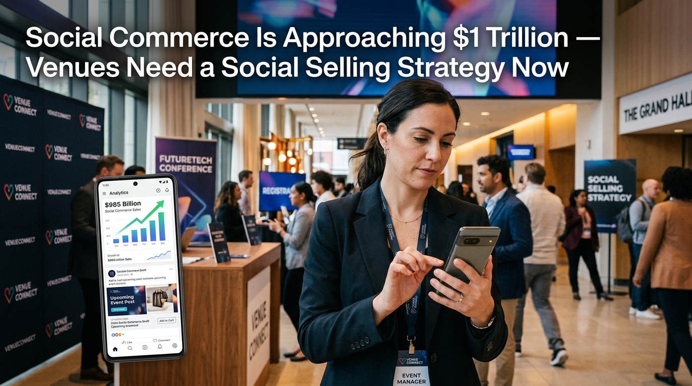 Social Commerce Is Approaching $1 Trillion — Venues Need a Social Selling Strategy Now
