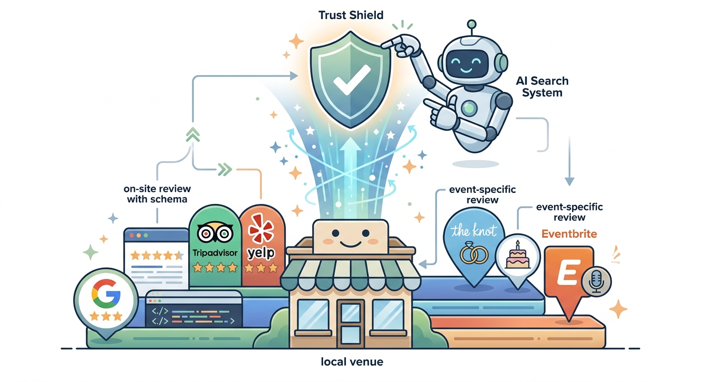 Combining on-site reviews with third-party verification