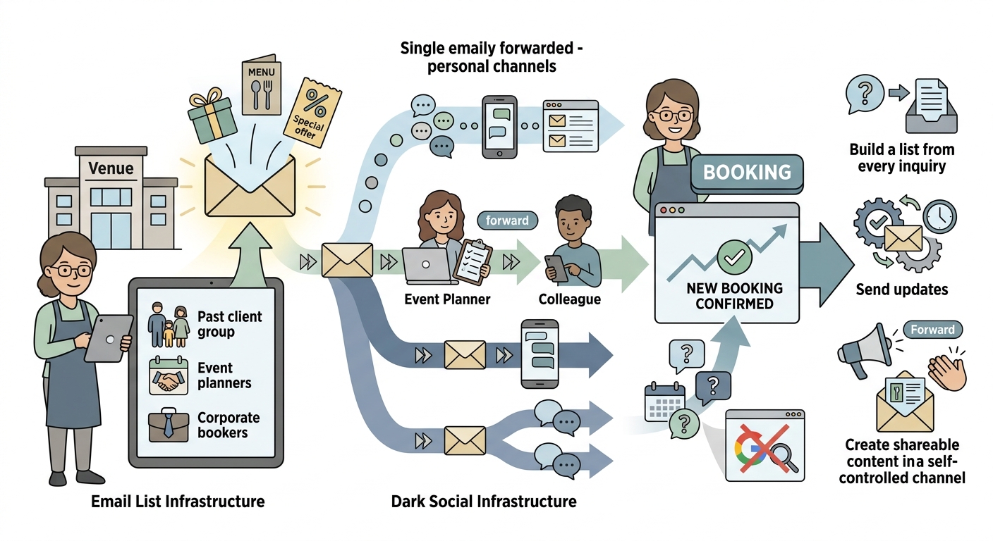 The Email List as Dark Social Infrastructure