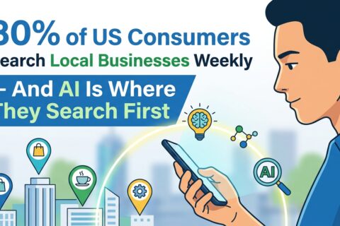 80% of US Consumers Search Local Businesses Weekly — And AI Is Where They Search First