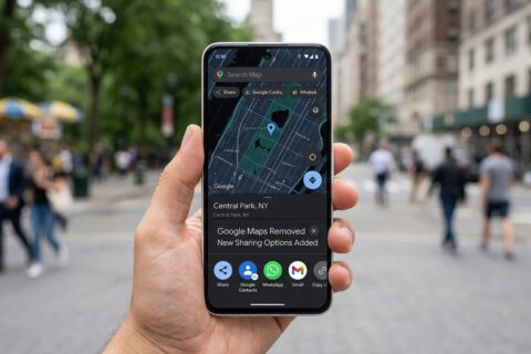 Google Maps Just Removed the X Share Button and Added New Sharing Options
