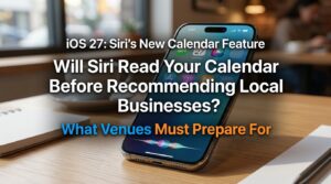 iOS 27 Siri Will Read Your Calendar Before Recommending Local Businesses — What Venues Must Prepare For
