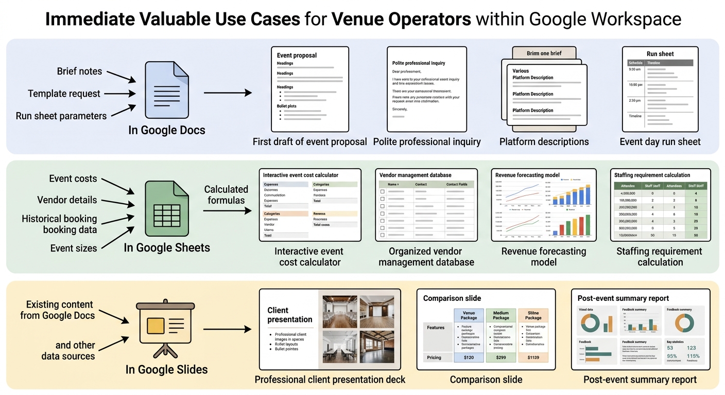 Specific Use Cases for Venue Operators