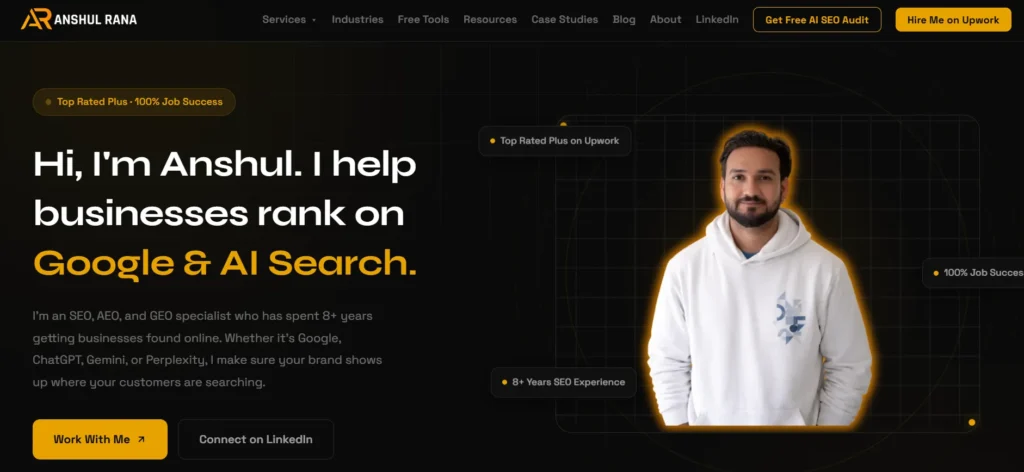 Anshul Rana, GEO and AEO specialist